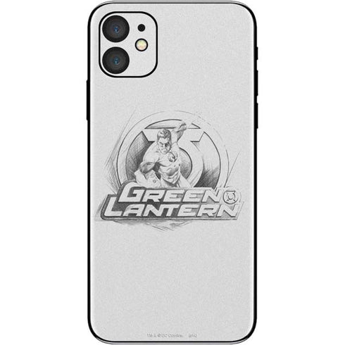 DC Comics Green Lantern Sketch Art Action Pose iPhone 11 Skin